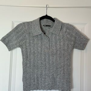 Zara Gray Knit Sweater